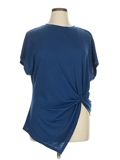 Pre-owned Shein Short Sleeve T-shirt In Blue