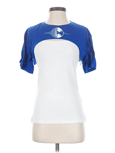 Pre-owned Shein Short Sleeve T-shirt In Blue