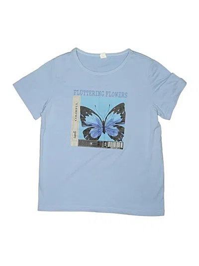 Pre-owned Shein Kids' Short Sleeve T-shirt In Blue