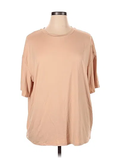 Pre-owned Shein Short Sleeve T-shirt In Brown