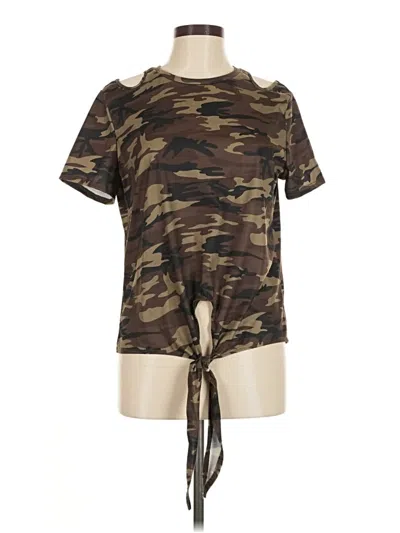 Pre-owned Shein Short Sleeve T-shirt In Brown