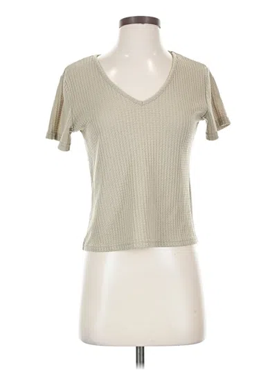 Pre-owned Shein Short Sleeve T-shirt In Brown