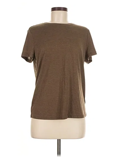 Pre-owned Shein Short Sleeve T-shirt In Brown