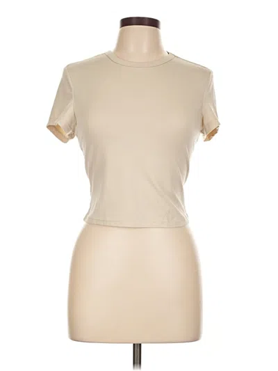 Pre-owned Shein Short Sleeve T-shirt In Brown