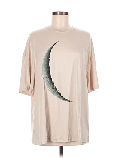 Pre-owned Shein Short Sleeve T-shirt In Brown