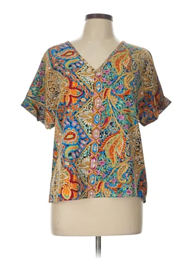 Pre-owned Shein Short Sleeve T-shirt In Brown