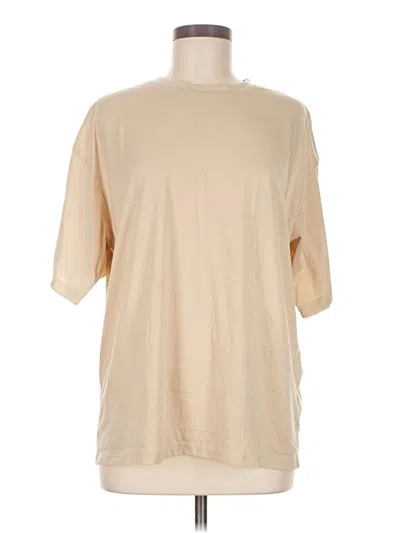 Pre-owned Shein Short Sleeve T-shirt In Brown