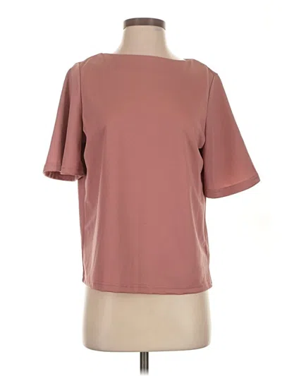 Pre-owned Shein Short Sleeve T-shirt In Brown