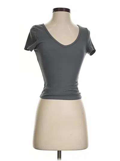 Pre-owned Shein Short Sleeve T-shirt In Gray