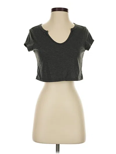 Pre-owned Shein Short Sleeve T-shirt In Gray