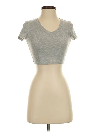 Pre-owned Shein Short Sleeve T-shirt In Gray