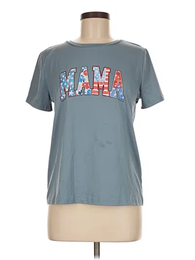 Pre-owned Shein Short Sleeve T-shirt In Gray