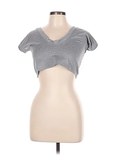 Pre-owned Shein Short Sleeve T-shirt In Gray