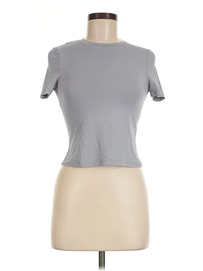 Pre-owned Shein Short Sleeve T-shirt In Gray