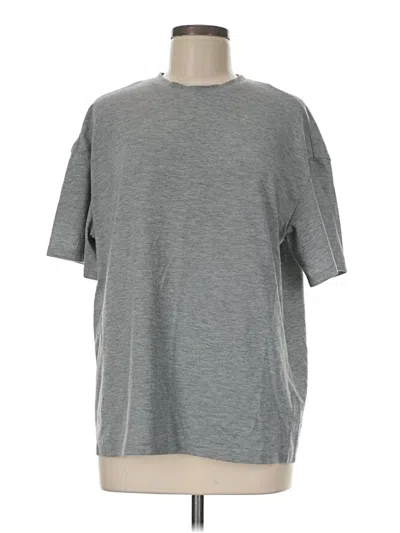 Pre-owned Shein Short Sleeve T-shirt In Gray