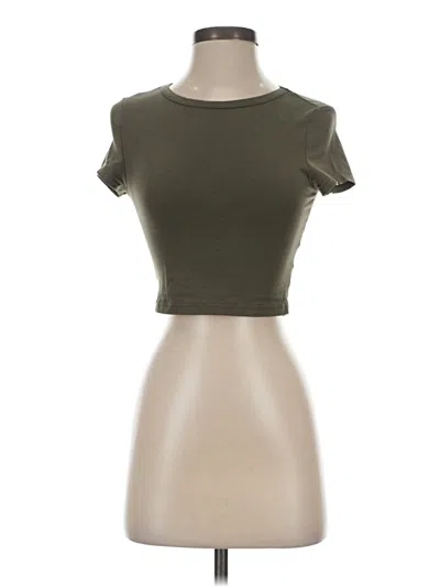 Pre-owned Shein Short Sleeve T-shirt In Green