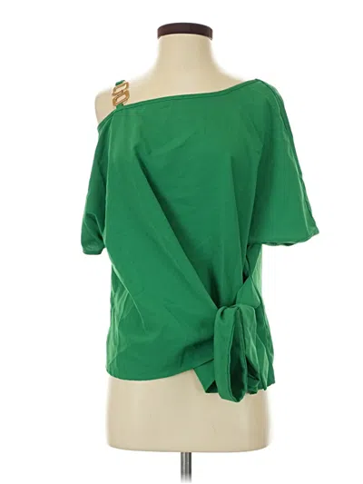 Pre-owned Shein Short Sleeve T-shirt In Green