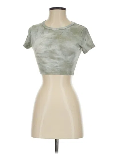 Pre-owned Shein Short Sleeve T-shirt In Green