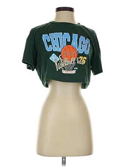 Pre-owned Shein Short Sleeve T-shirt In Green
