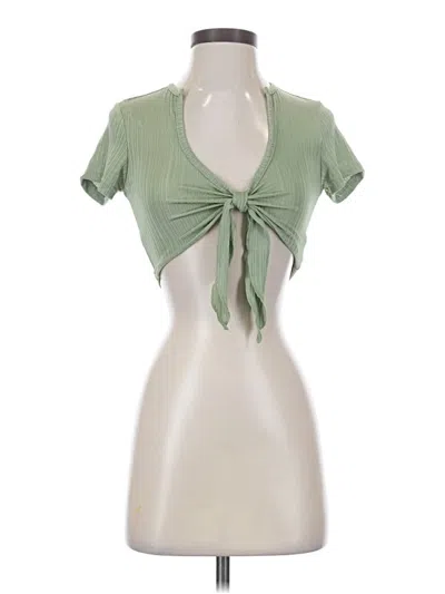 Pre-owned Shein Short Sleeve T-shirt In Green