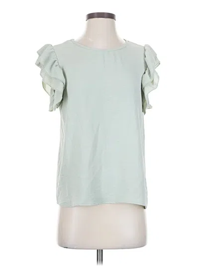 Pre-owned Shein Short Sleeve T-shirt In Green