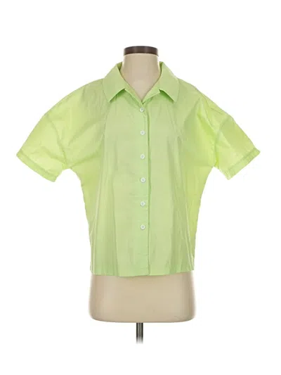 Pre-owned Shein Short Sleeve T-shirt In Green