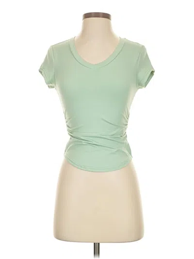 Pre-owned Shein Short Sleeve T-shirt In Green