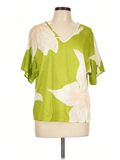 Pre-owned Shein Short Sleeve T-shirt In Green
