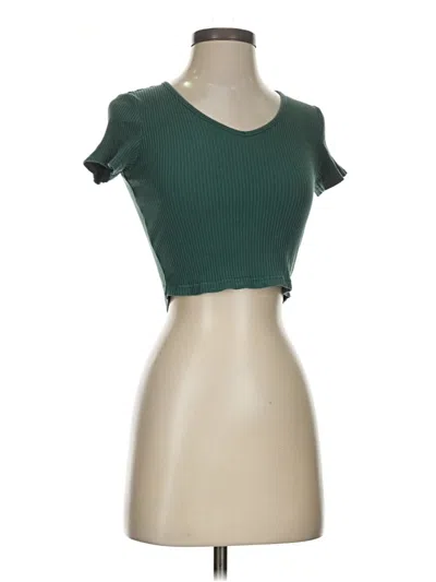 Pre-owned Shein Short Sleeve T-shirt In Green