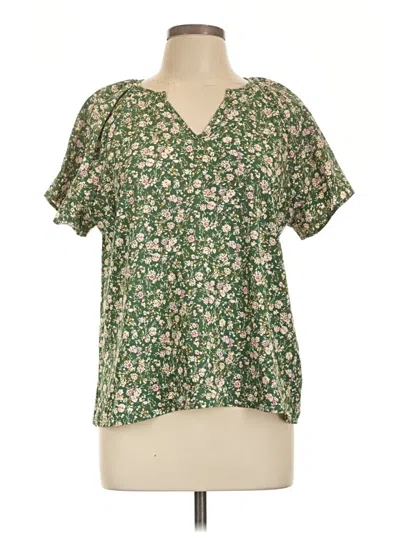 Pre-owned Shein Short Sleeve T-shirt In Green