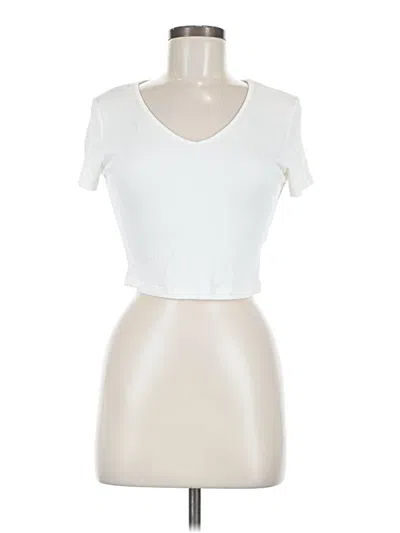 Pre-owned Shein Short Sleeve T-shirt In Ivory