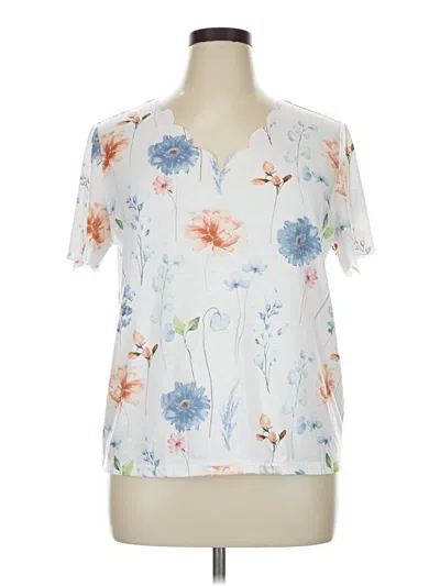 Pre-owned Shein Short Sleeve T-shirt In Ivory