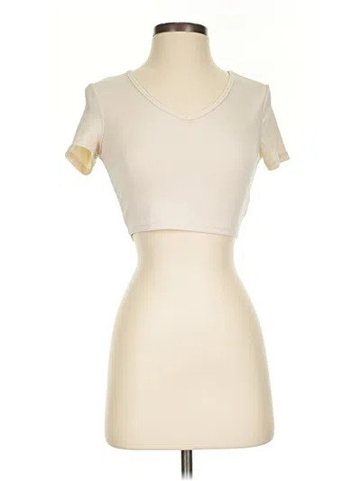 Pre-owned Shein Short Sleeve T-shirt In Ivory