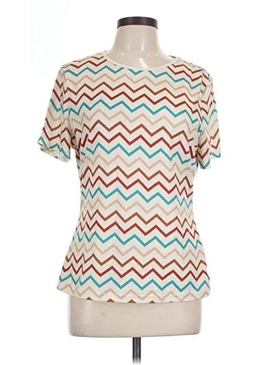 Pre-owned Shein Short Sleeve T-shirt In Ivory