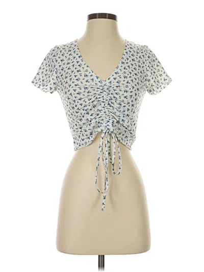 Pre-owned Shein Short Sleeve T-shirt In Ivory