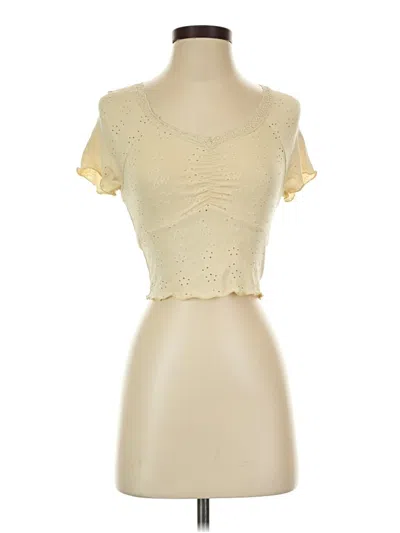 Pre-owned Shein Short Sleeve T-shirt In Ivory