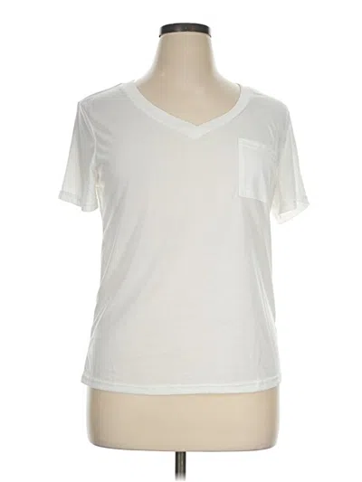 Pre-owned Shein Short Sleeve T-shirt In Ivory