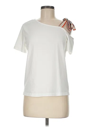 Pre-owned Shein Short Sleeve T-shirt In Ivory
