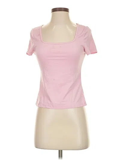Pre-owned Shein Short Sleeve T-shirt In Pink