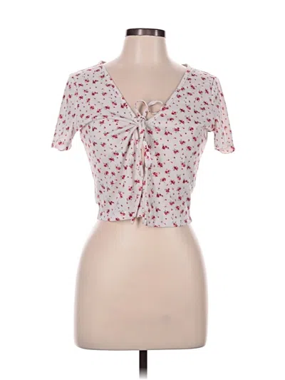 Pre-owned Shein Short Sleeve T-shirt In Pink