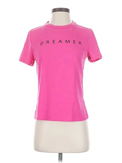 Pre-owned Shein Short Sleeve T-shirt In Pink