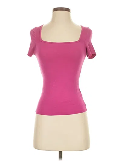 Pre-owned Shein Short Sleeve T-shirt In Pink