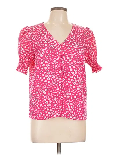 Pre-owned Shein Short Sleeve T-shirt In Pink