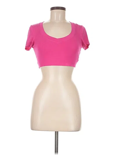 Pre-owned Shein Short Sleeve T-shirt In Pink