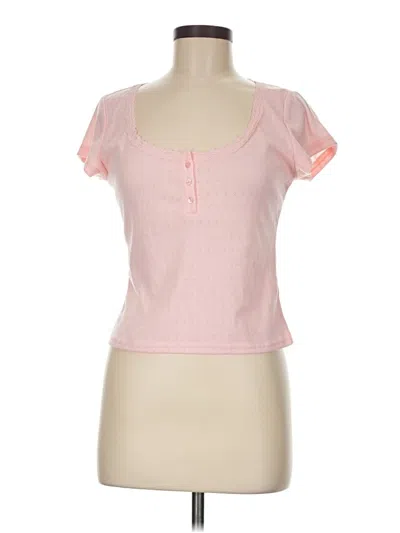 Pre-owned Shein Short Sleeve T-shirt In Pink