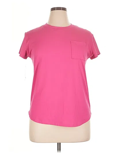 Pre-owned Shein Short Sleeve T-shirt In Pink