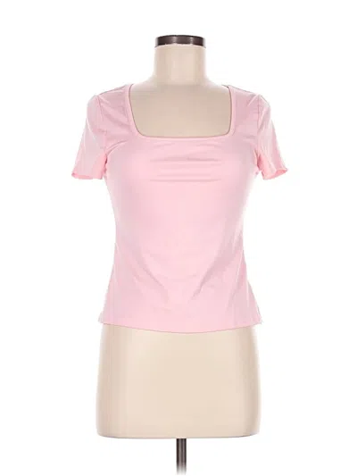 Pre-owned Shein Short Sleeve T-shirt In Pink