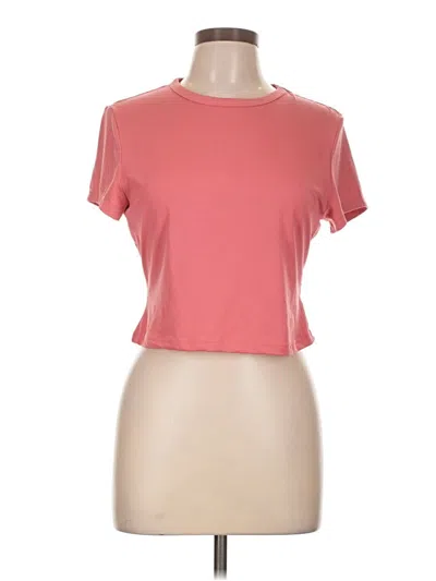 Pre-owned Shein Short Sleeve T-shirt In Pink