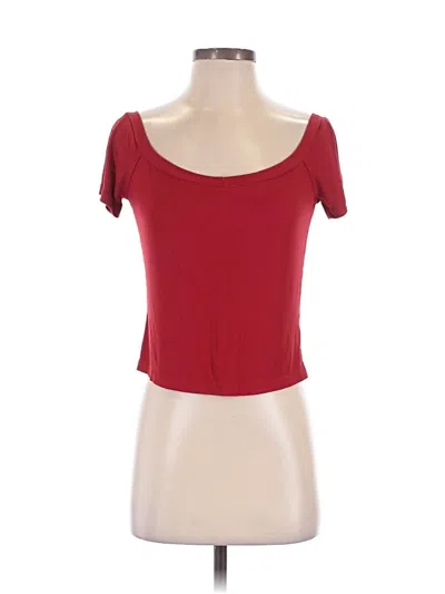 Pre-owned Shein Short Sleeve T-shirt In Red