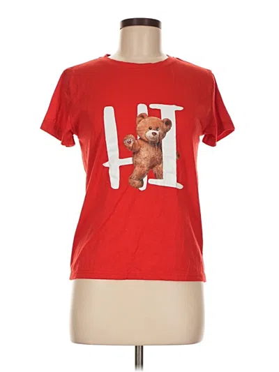 Pre-owned Shein Short Sleeve T-shirt In Red